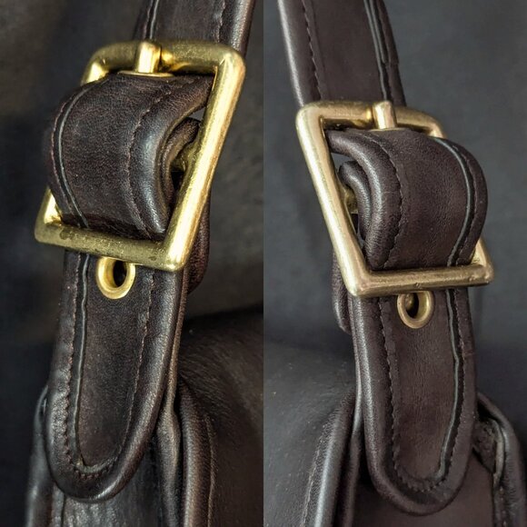 COACH Vintage New York Courier Bonnie Saddle Shoulder Bag Made in USA - Picture 8 of 17